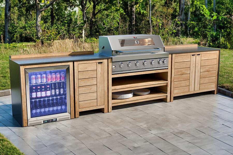 Draco Grills Teak Modular Outdoor Kitchens