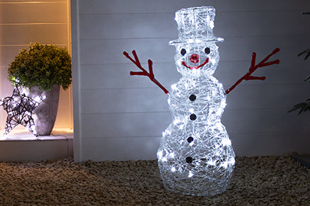 Outdoor Christmas Light Up Snowman Figures