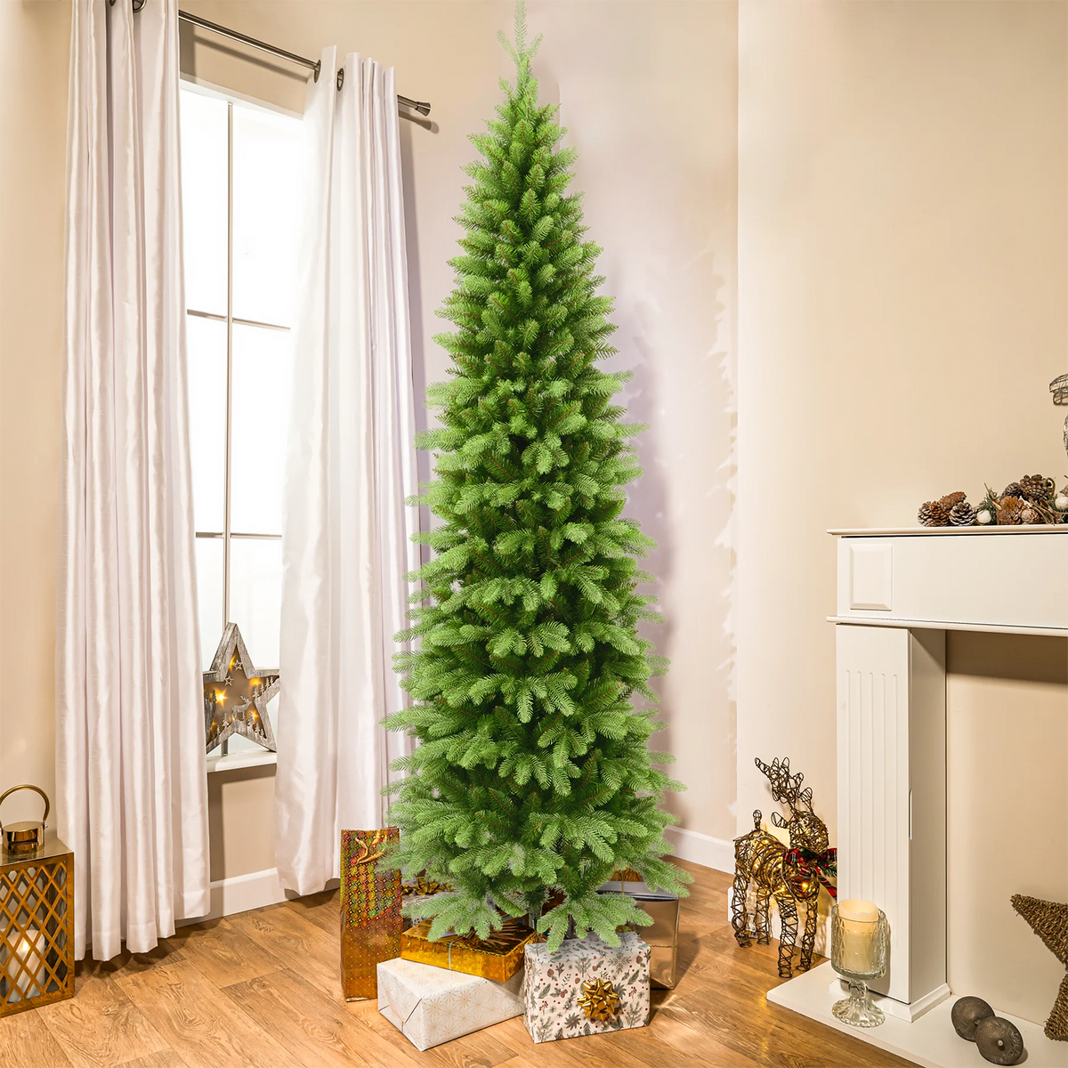 6ft - 7ft Anchorage Spruce Slim Artificial Christmas Tree