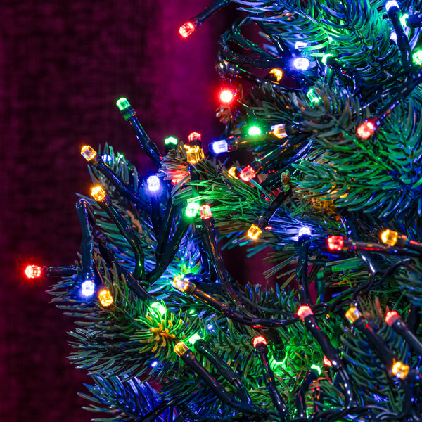 MultiColoured LED MultiFunction Christmas Cluster Lights 960 & 200