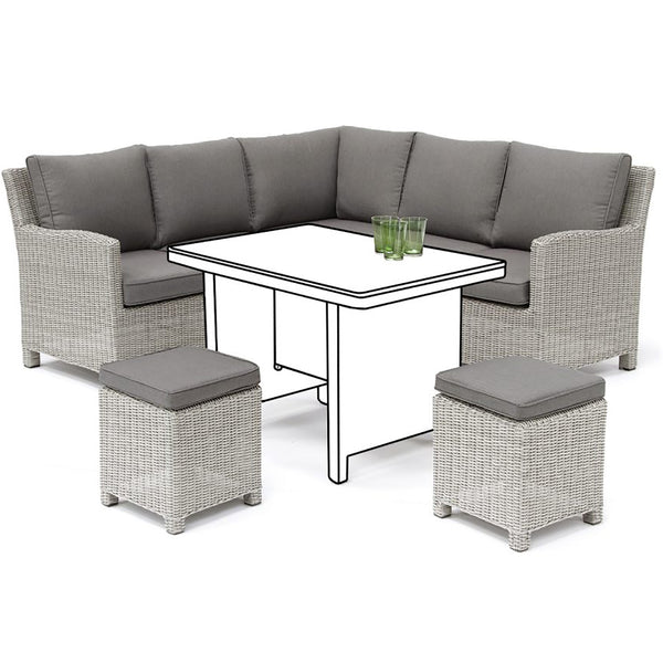 Kettler Palma Signature Mini Corner White Wash Wicker Outdoor Sofa Set ...