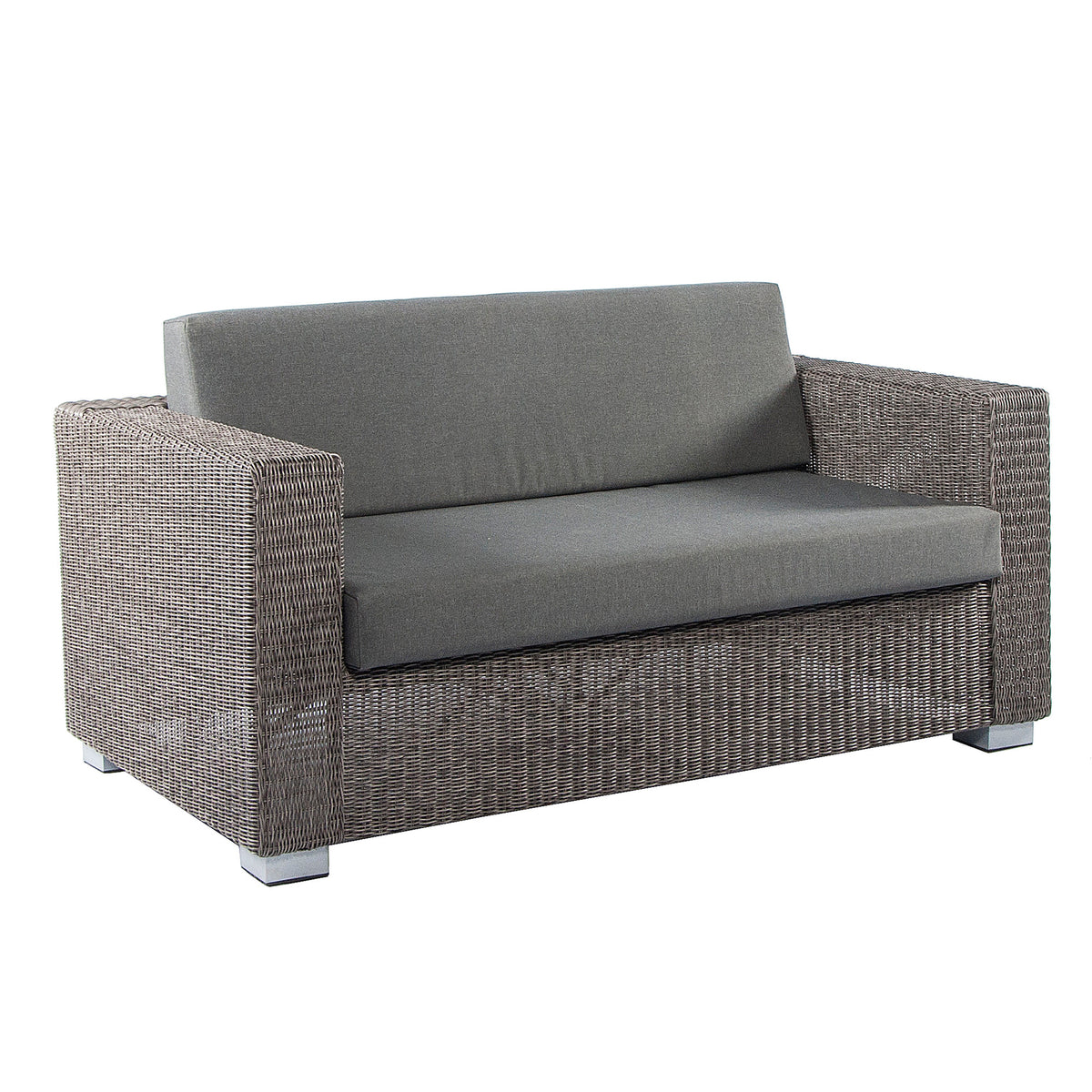 Alexander Rose Monte Carlo Grand 2 Seater Sofa With Charcoal Cushions