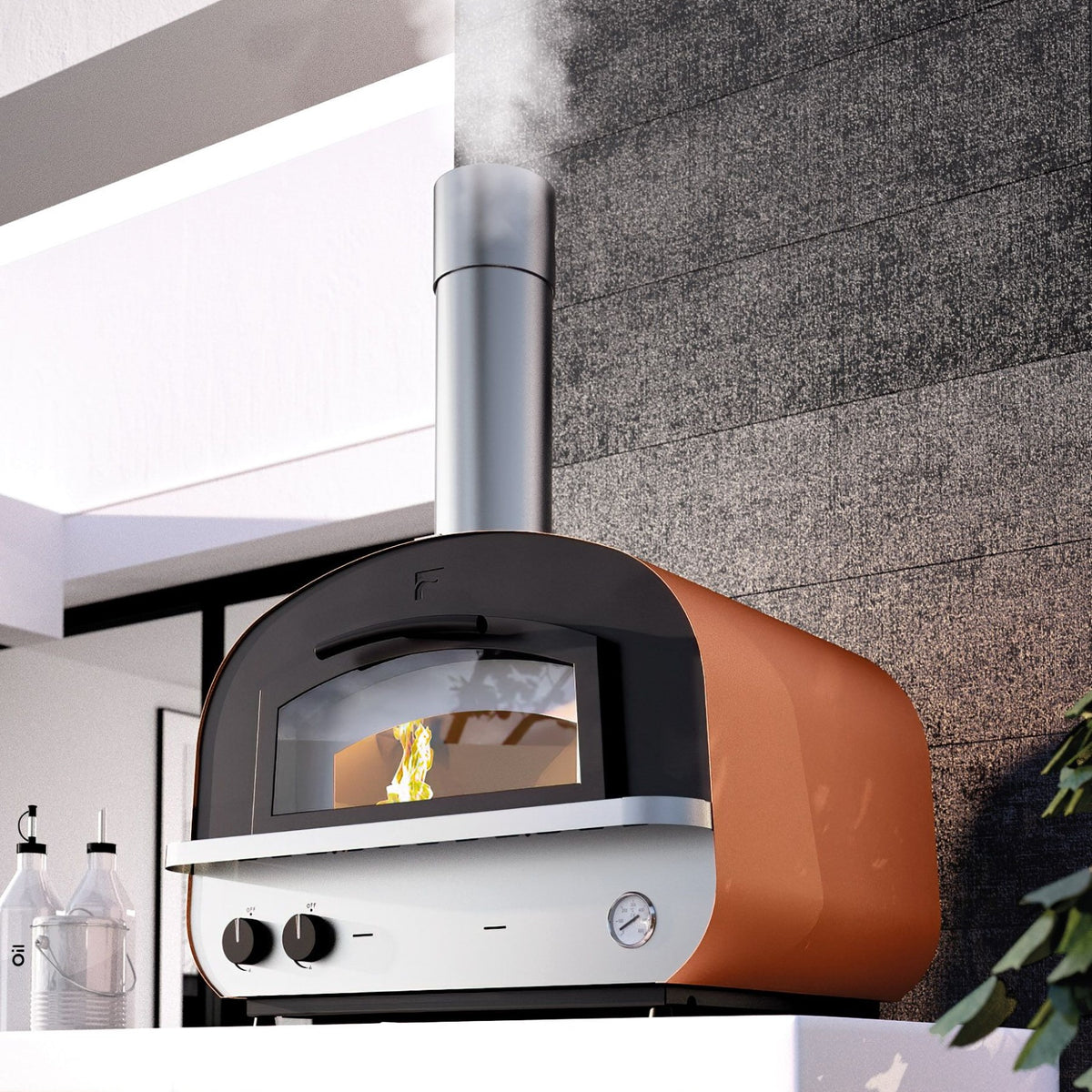 Fontana Piero Dual Fuel Build In Pizza Oven