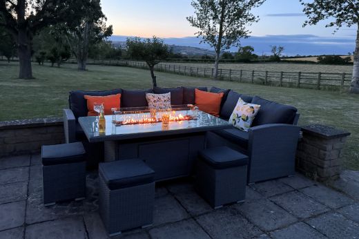 Dakota Rectangular Firepit Set