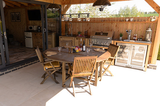 Teak Outdoor Kitchen