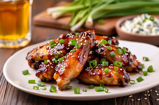 Smoked Chicken Wings Cooked on BBQ