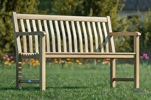Image of a 5ft Broadfield Acacia Wooden Bench by Alexander Rose