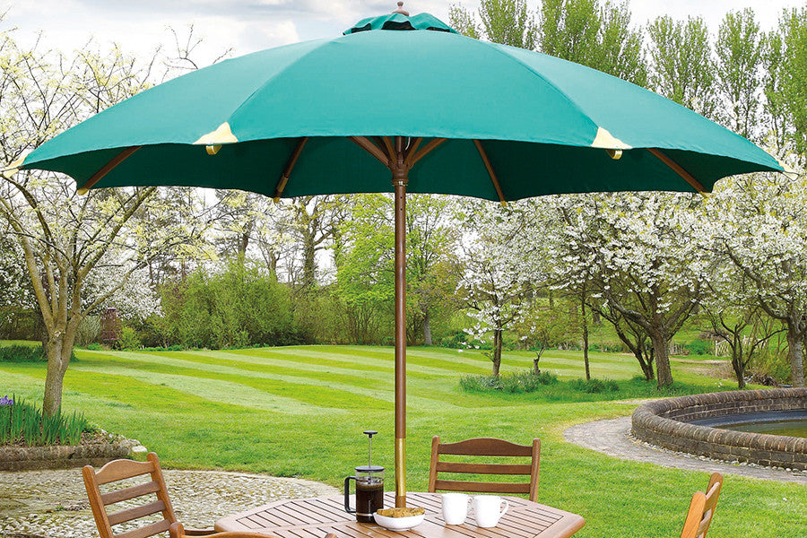 Green Garden Parasols