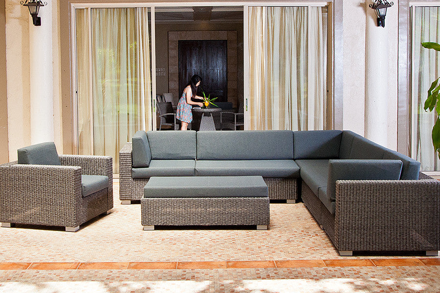 Rattan Modular Sofa Sections