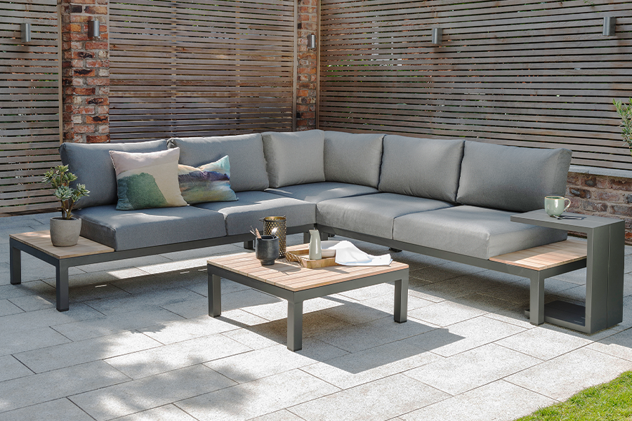 Aluminium Corner Sofa Garden Furniture Sets