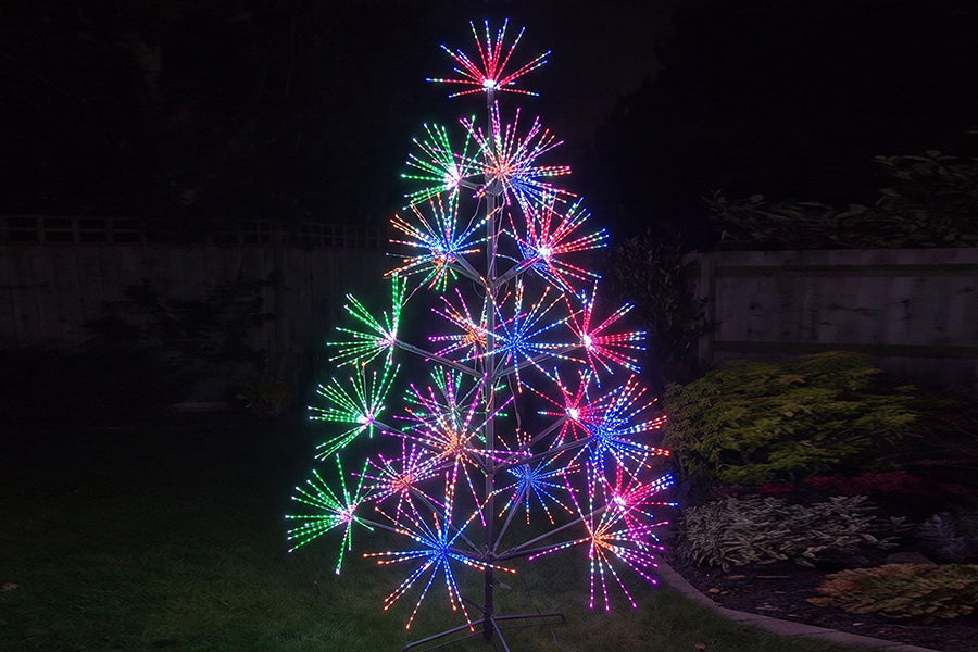 LED Firework Christmas Trees