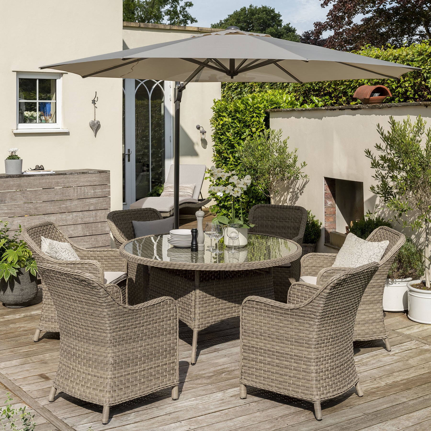 Kettler Charlbury Signature Seater Round Rattan Garden Furniture