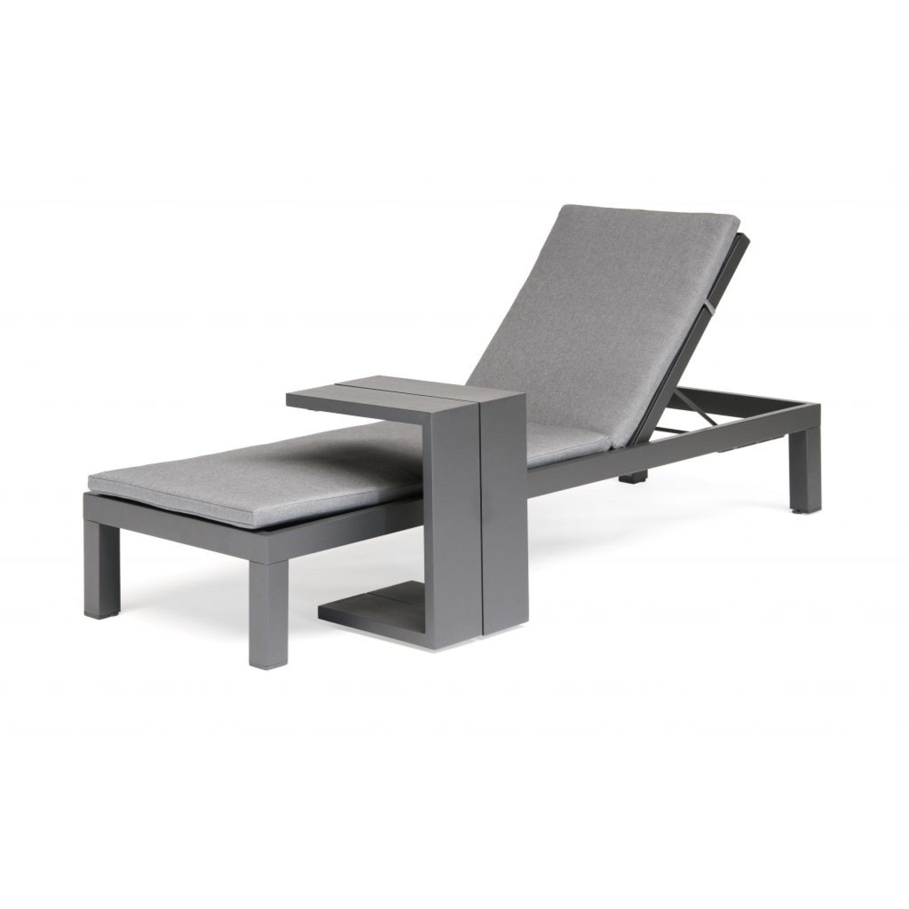 Kettler Elba Signature Aluminium Garden Sun Lounger with Side