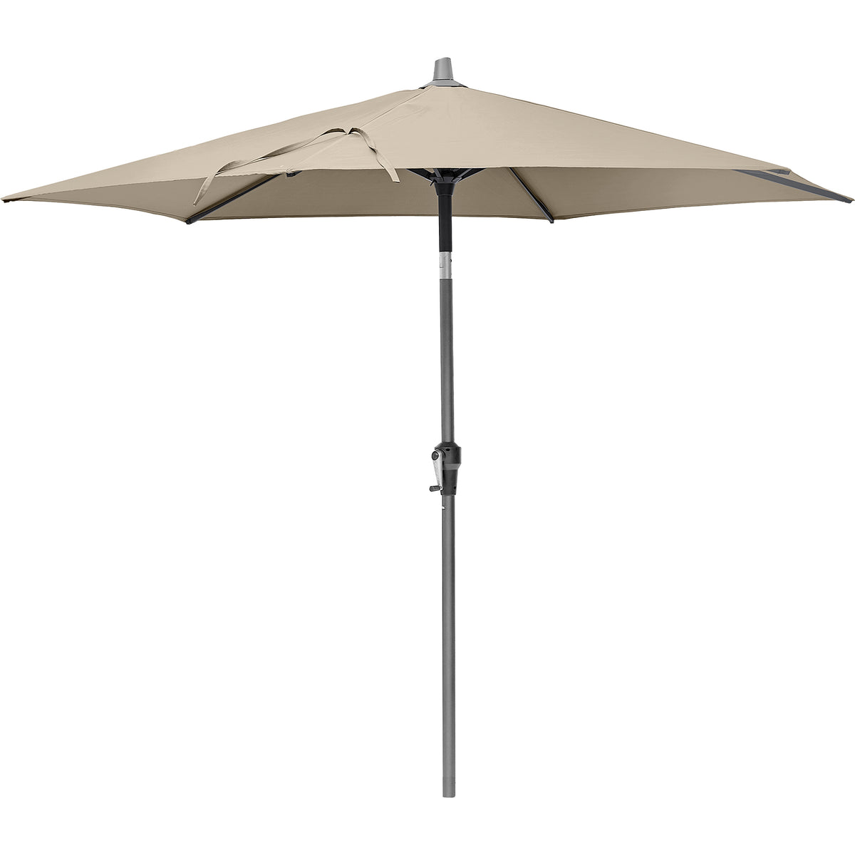 Platinum Riva 2.5m Round Crank and Tilt Champagne Garden Parasol