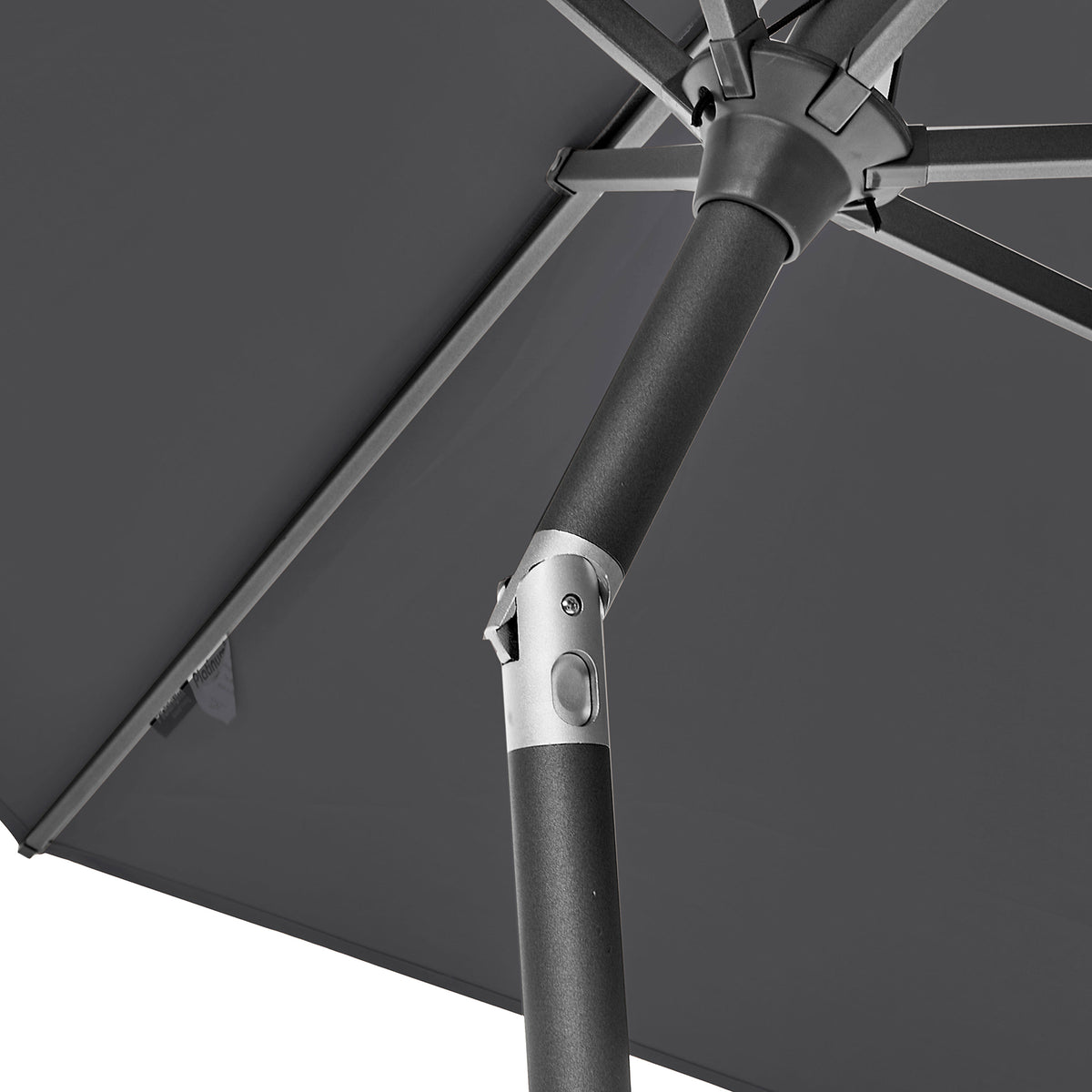 Platinum Riva 2.5m Round Crank and Tilt Anthracite Grey Garden Parasol