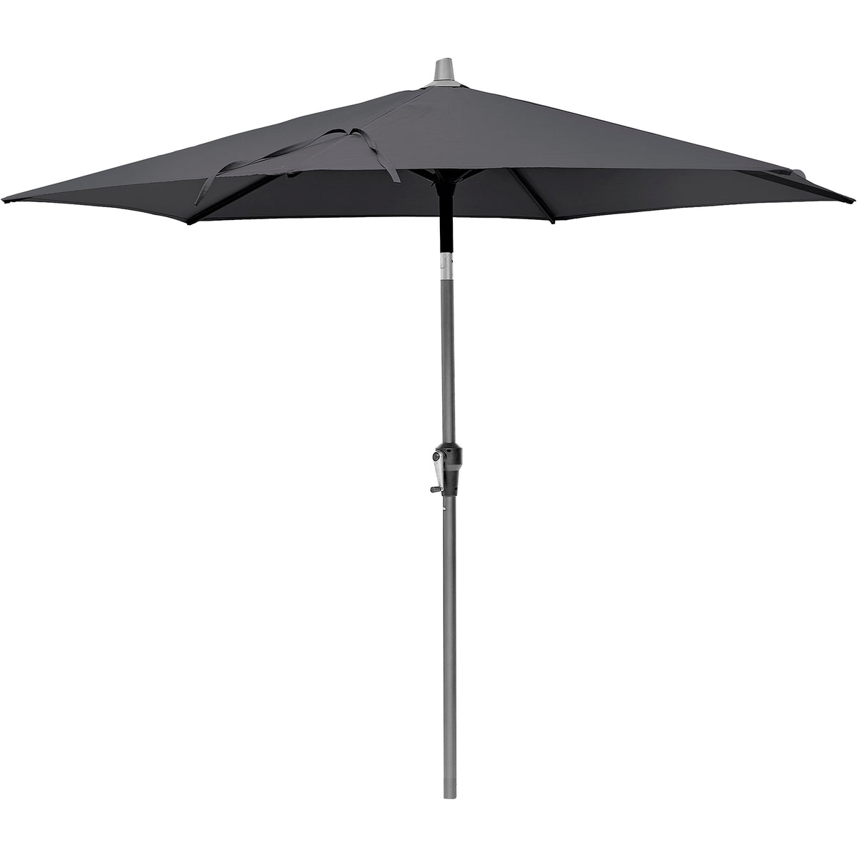 Platinum Riva 2.5m Round Crank and Tilt Anthracite Grey Garden Parasol