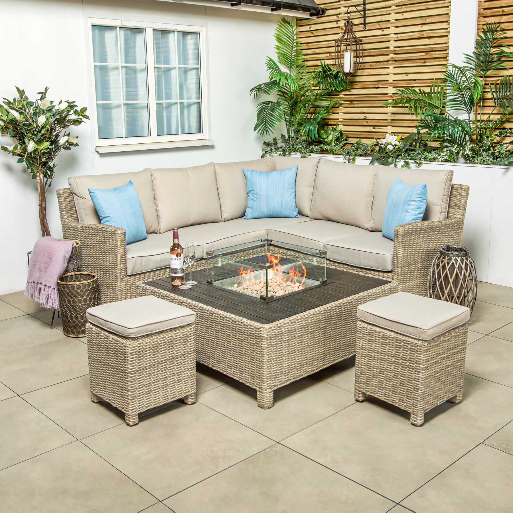 Garden Furniture Palma Mini Corner Set Rattan Kettler Palma Mini