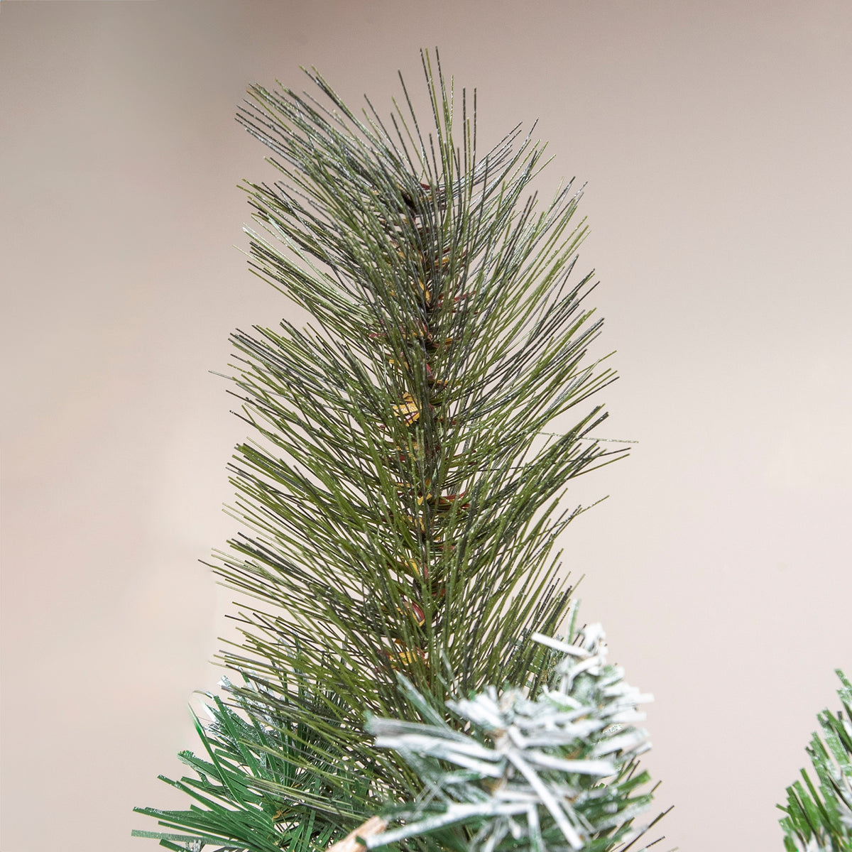 6ft - 7ft Frosted Kilbroney Fir Artificial Christmas Tree with Pine Cones