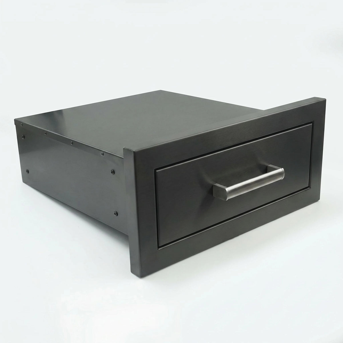 Draco Grills Black Stainless Steel Build-In Outdoor Kitchen Single Drawer