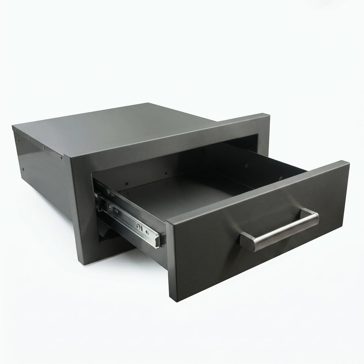 Draco Grills Black Stainless Steel Build-In Outdoor Kitchen Single Drawer