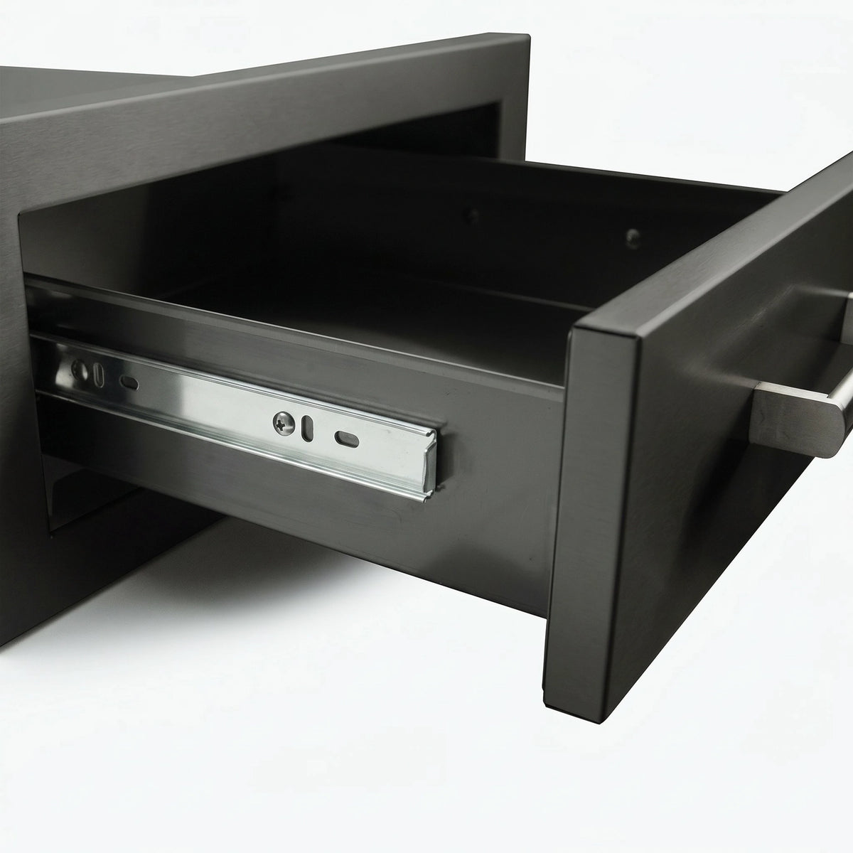 Draco Grills Black Stainless Steel Build-In Outdoor Kitchen Single Drawer