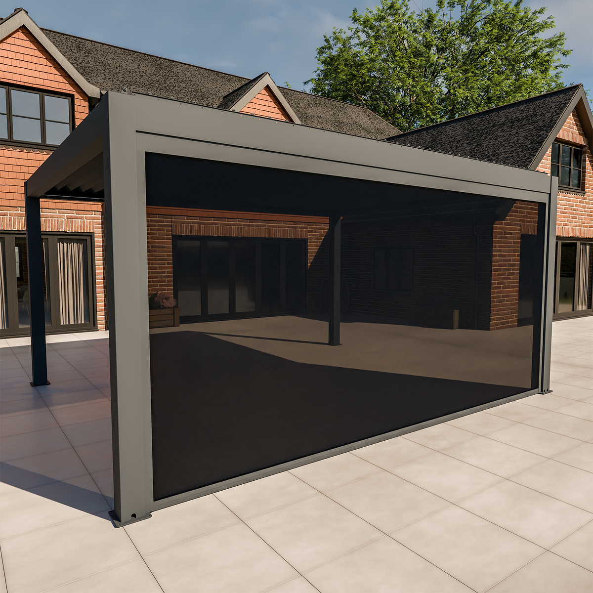 Bracken Outdoors 5m Motorised Blind for Meridian Pergolas