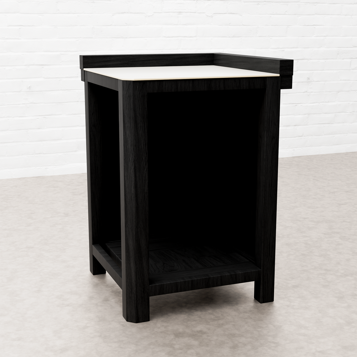 Draco Grills Teak Carbon Line Modular Outdoor Kitchen 90 Degree Corner with Ceramic Top
