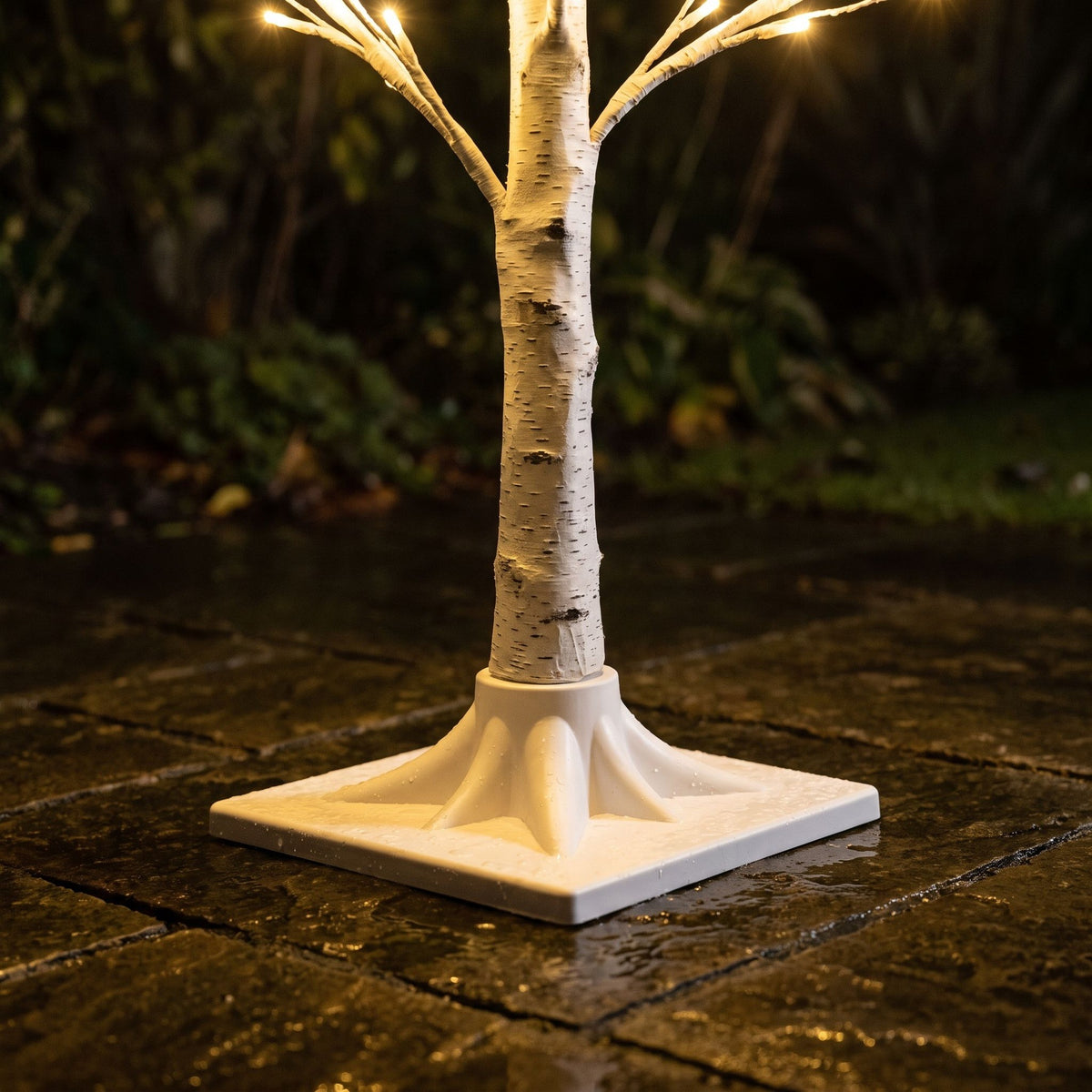 9ft (275cm) LED Lit Twig Christmas Tree with Warm White LED Lights