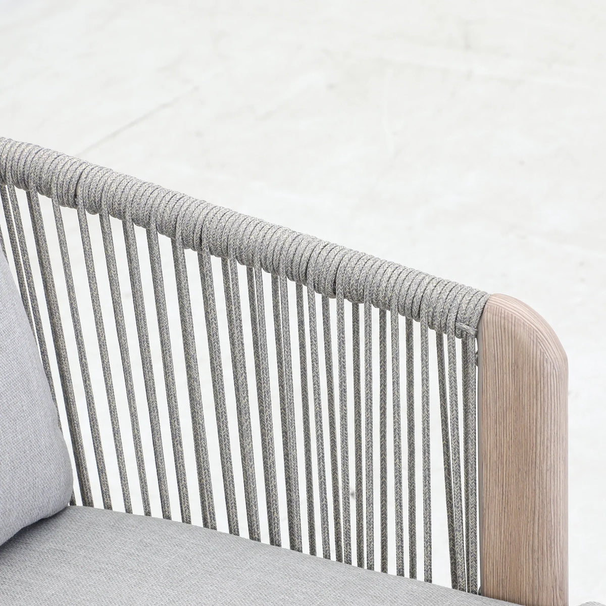 Bracken Outdoors Canberra 8 Seat Rectangular Aluminium & Rope Dining Garden Furniture Set