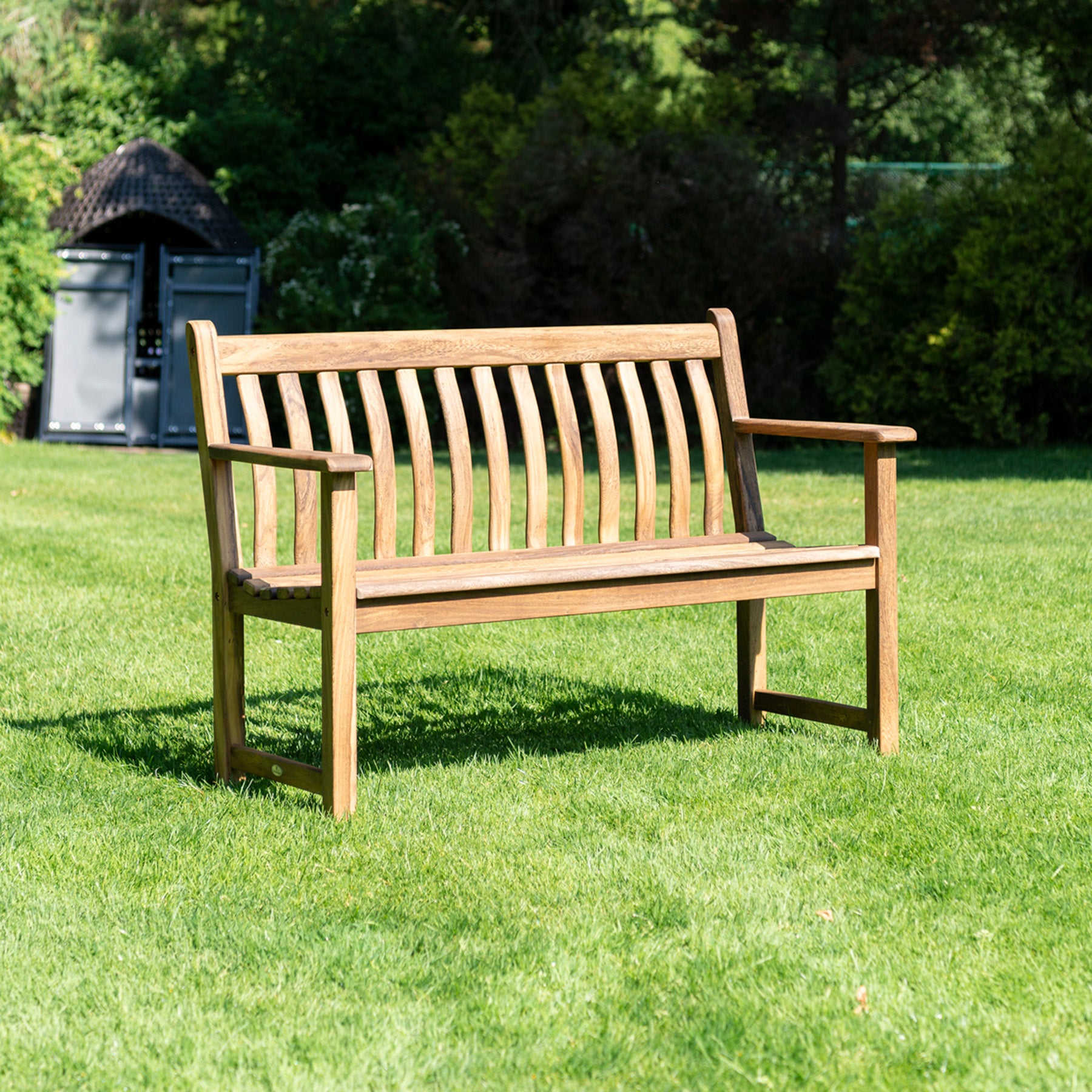 Alexander Rose Albany Broadfield Flat Arm Wooden Garden Bench (4ft