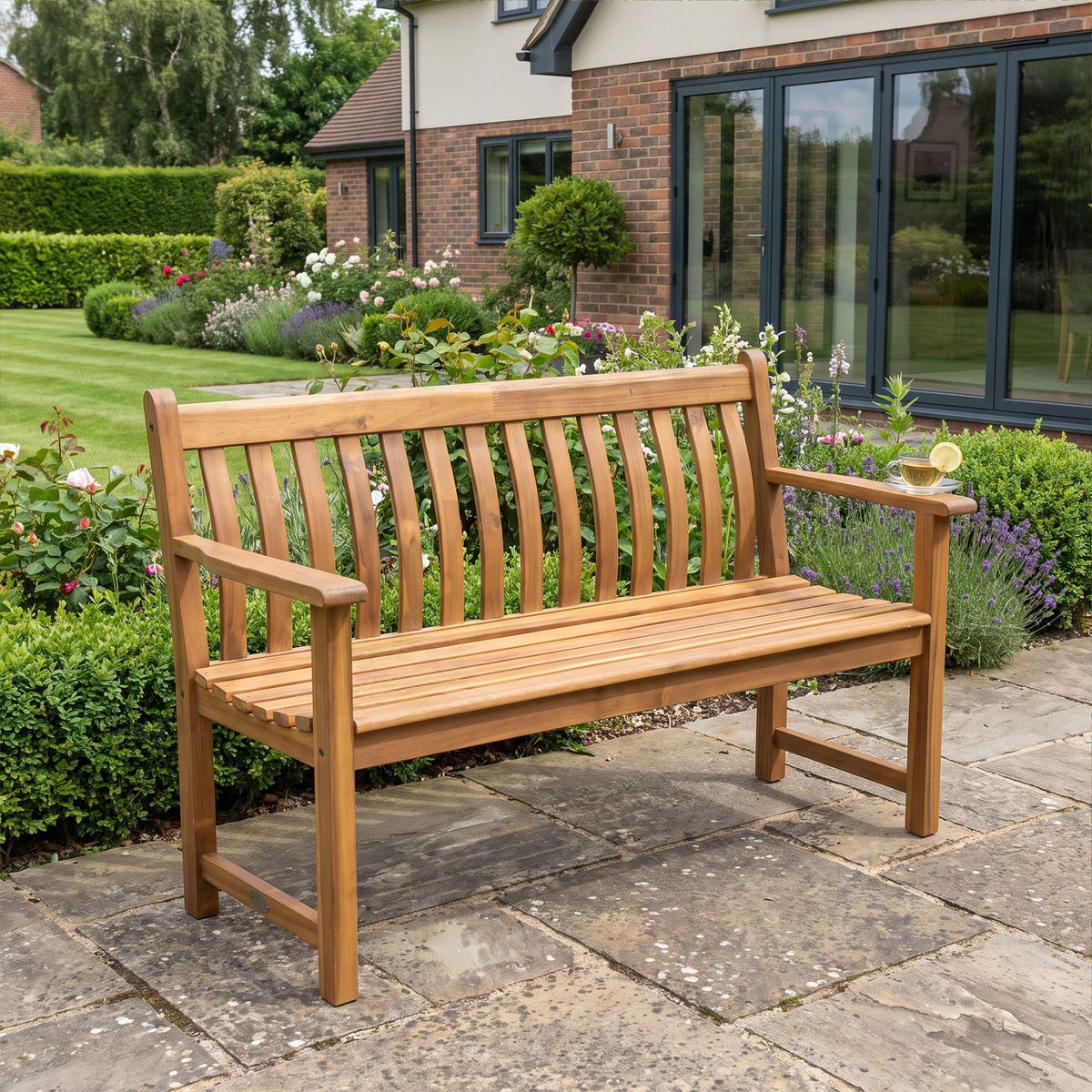 Alexander Rose Acacia Broadfield Wooden Bench 4ft (1.2m)