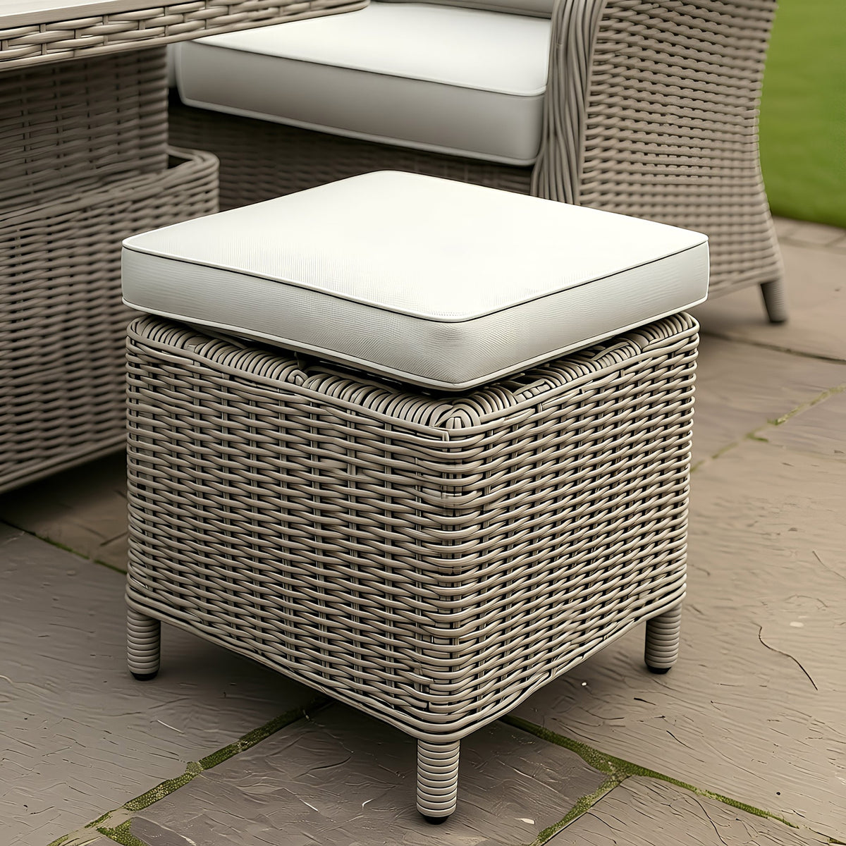 Bracken Outdoors Ashford Weave Square Corner Sofa Rattan Height Adjustable Garden Furniture Set