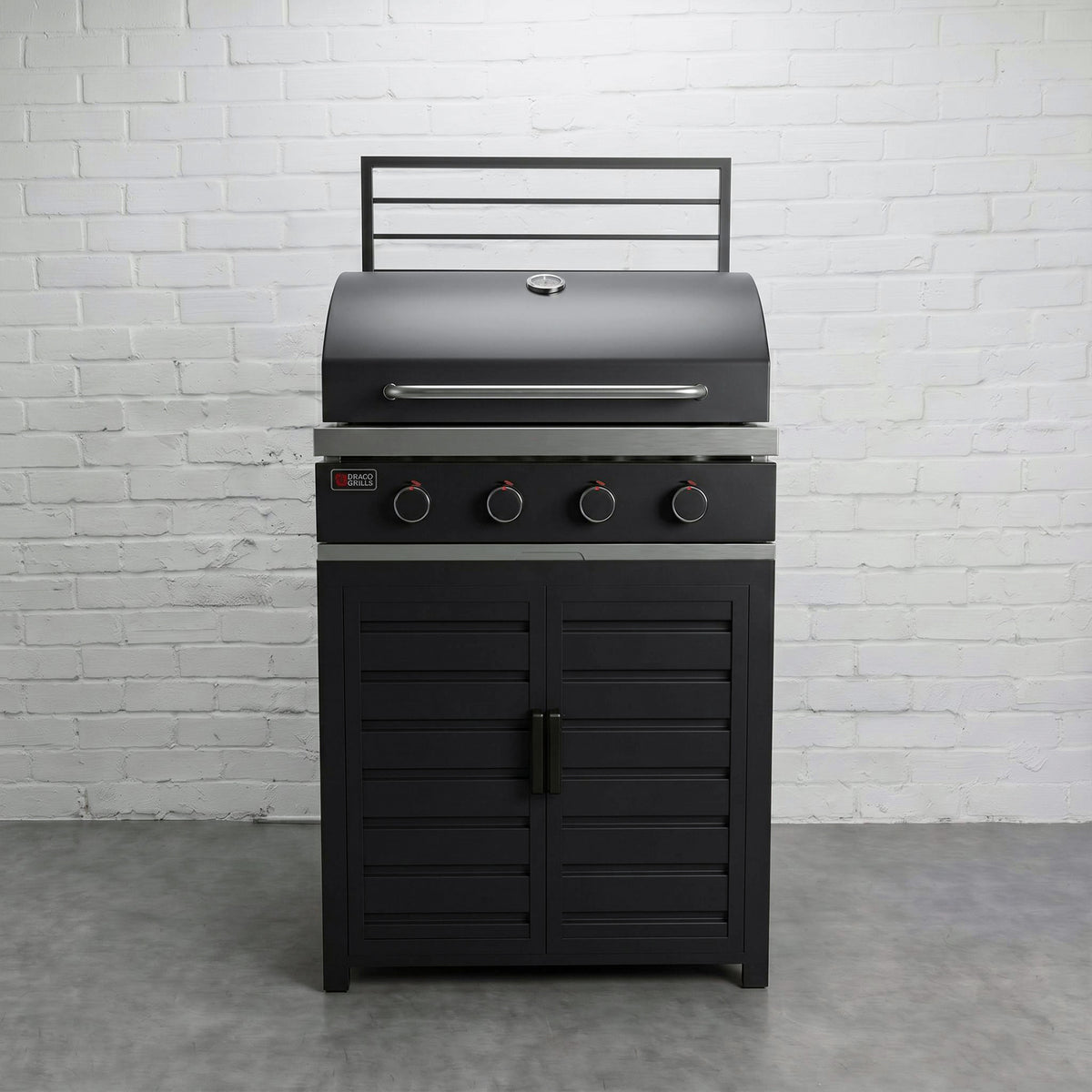 Draco Grills Scandic Aluminium Modular Outdoor Kitchen Cabinet with 4 Burner Barbecue