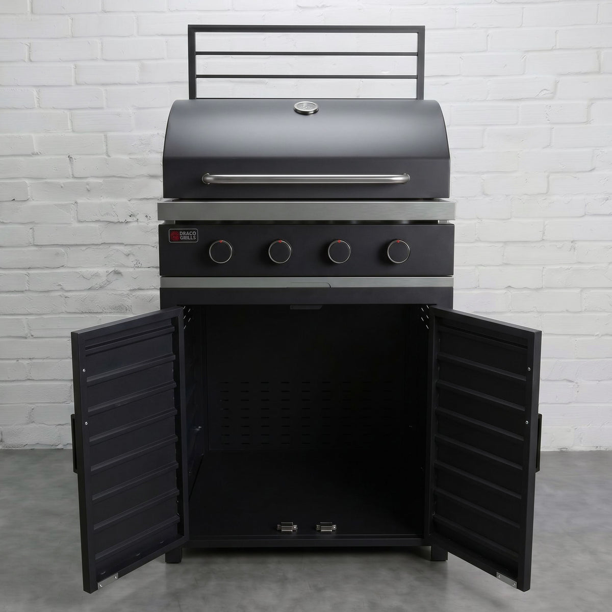 Draco Grills Scandic Aluminium Modular Outdoor Kitchen Cabinet with 4 Burner Barbecue