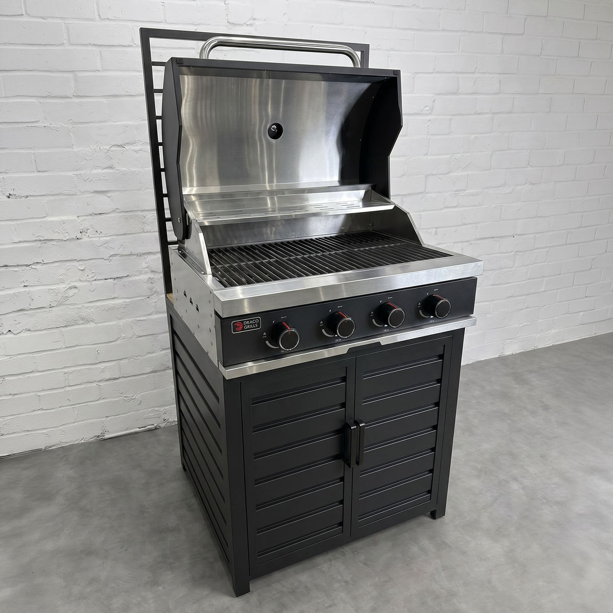 Draco Grills Scandic Aluminium Modular Outdoor Kitchen Cabinet with 4 Burner Barbecue