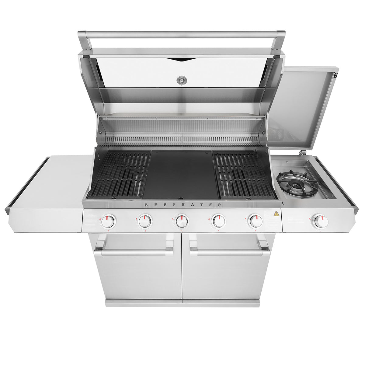 BeefEater 7000 Series Classic 5 Burner Gas BBQ with Cabinet Trolley and Side Burner