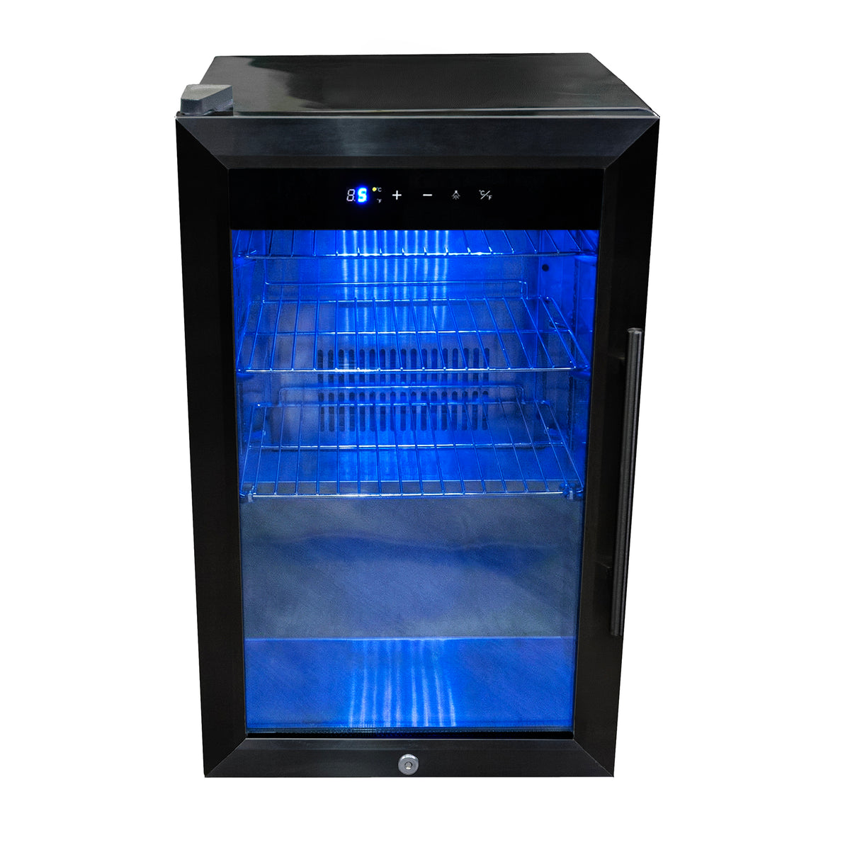 Draco Grills Outdoor Kitchen Black Stainless Steel Build-In Single Left Hand 60L Fridge