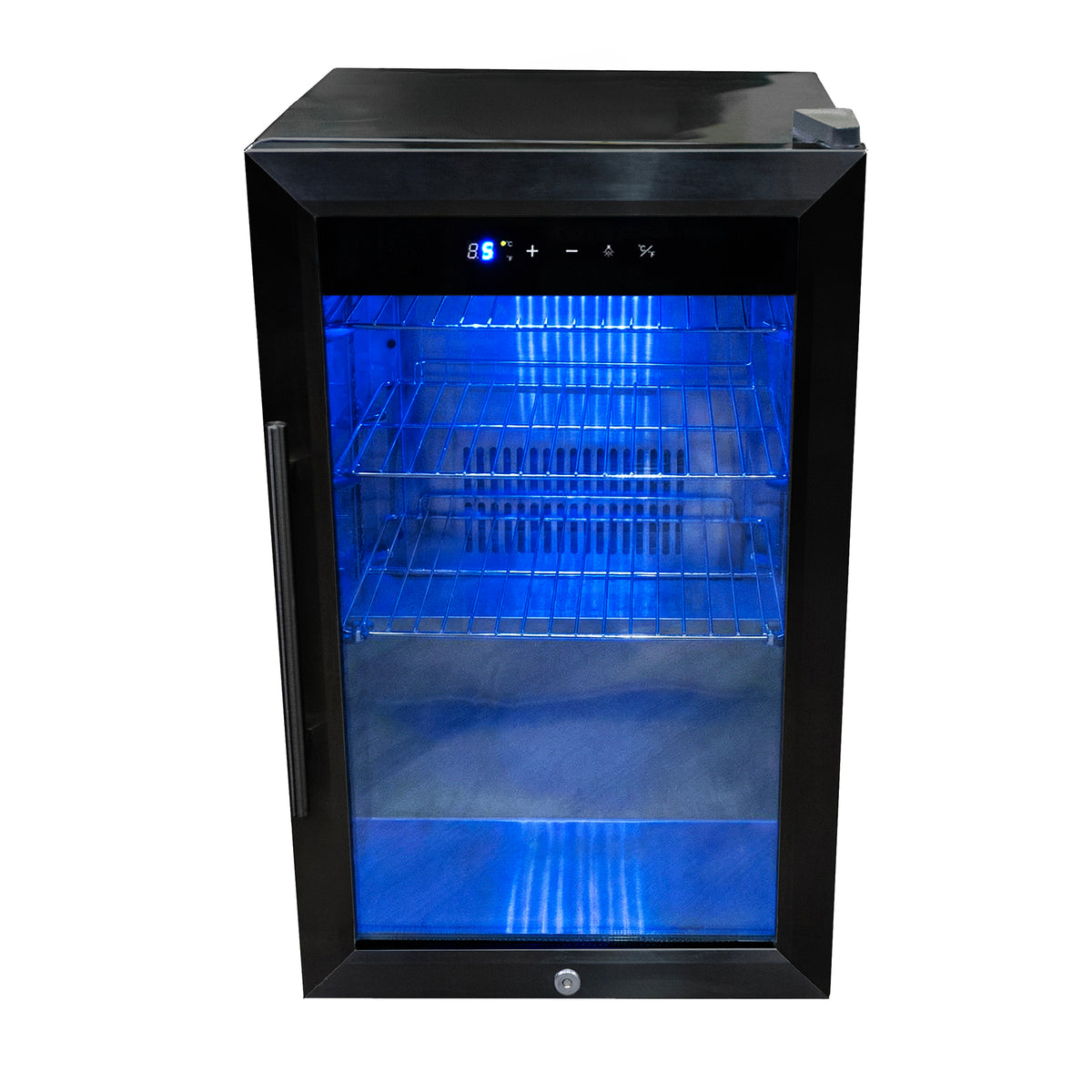 Draco Grills Outdoor Kitchen Black Stainless Steel Build-In Single Right Hand 60L Fridge