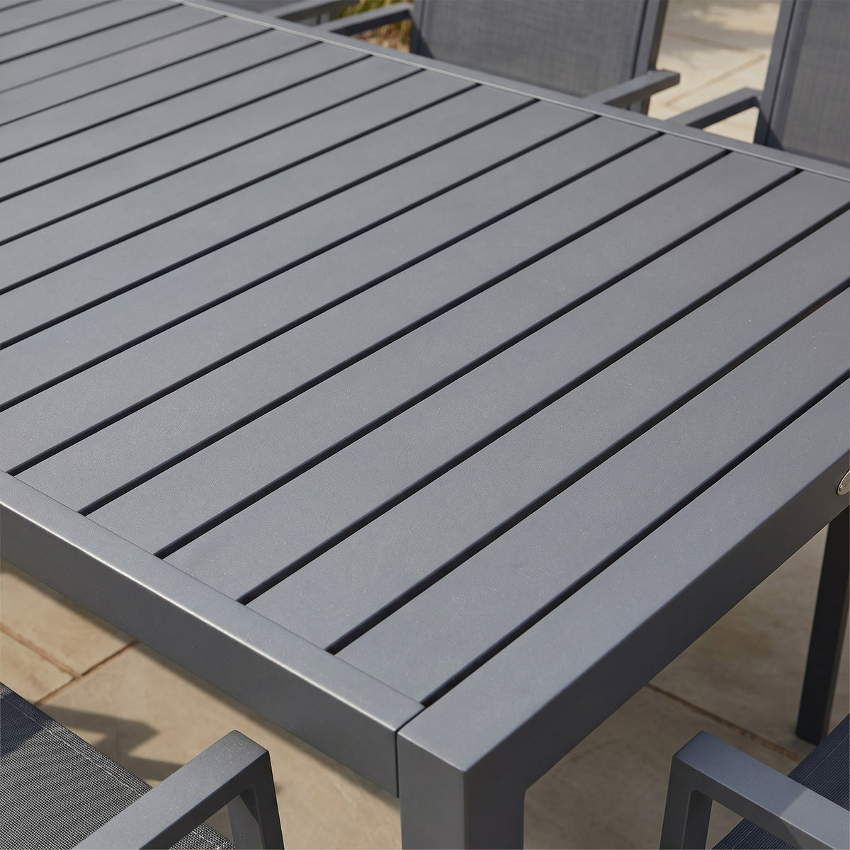 Bracken Outdoors Byron 8 Seat Rectangular Extending Dining Aluminium Garden Furniture Set