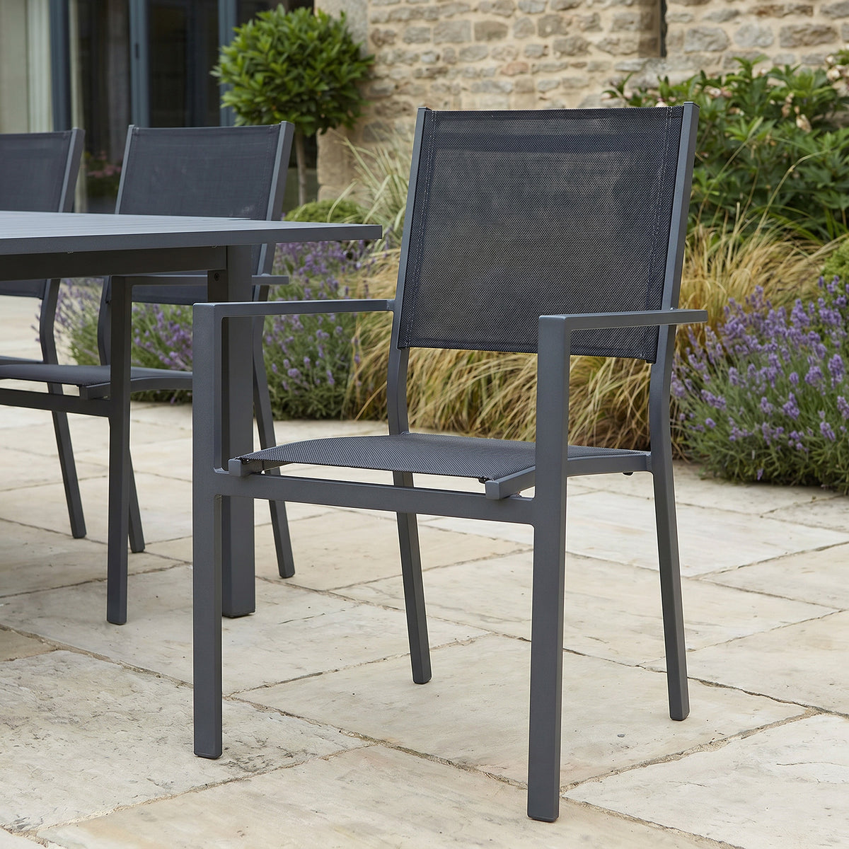 Bracken Outdoors Byron 12 Seat Rectangular Extending Dining Aluminium Garden Furniture Set