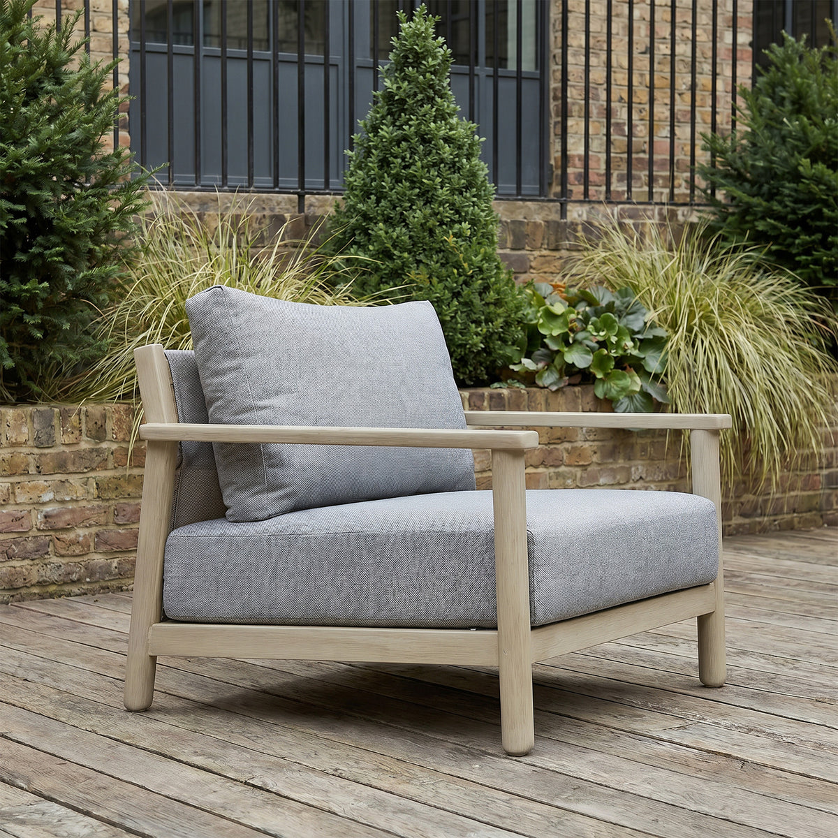 Bracken Outdoors Bourton Acacia Wood and Rope Lounge Sofa Garden Furniture Set with Coffee Table