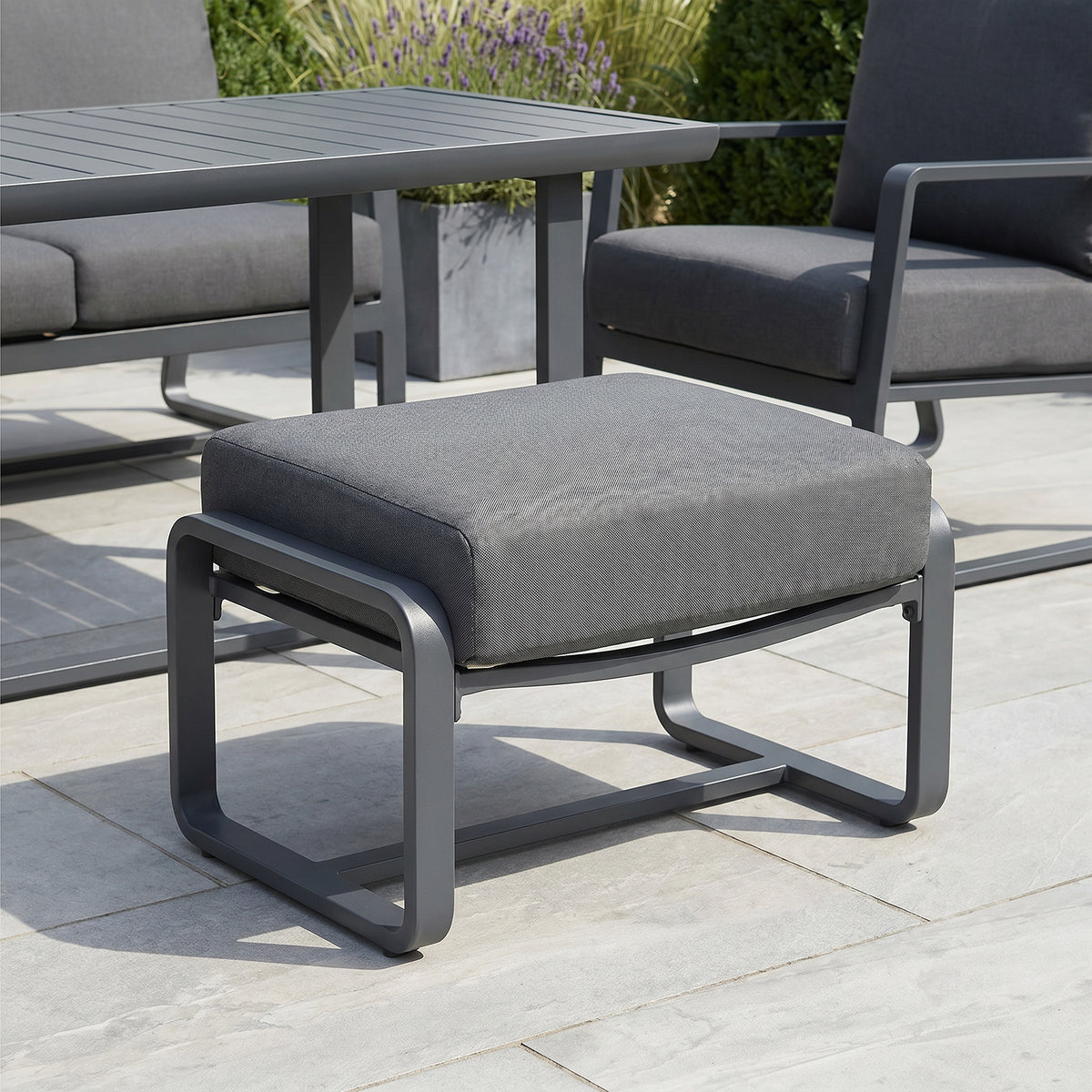 Bracken Outdoors Byron Aluminium Garden Furniture Lounge Sofa Set with Dining Table