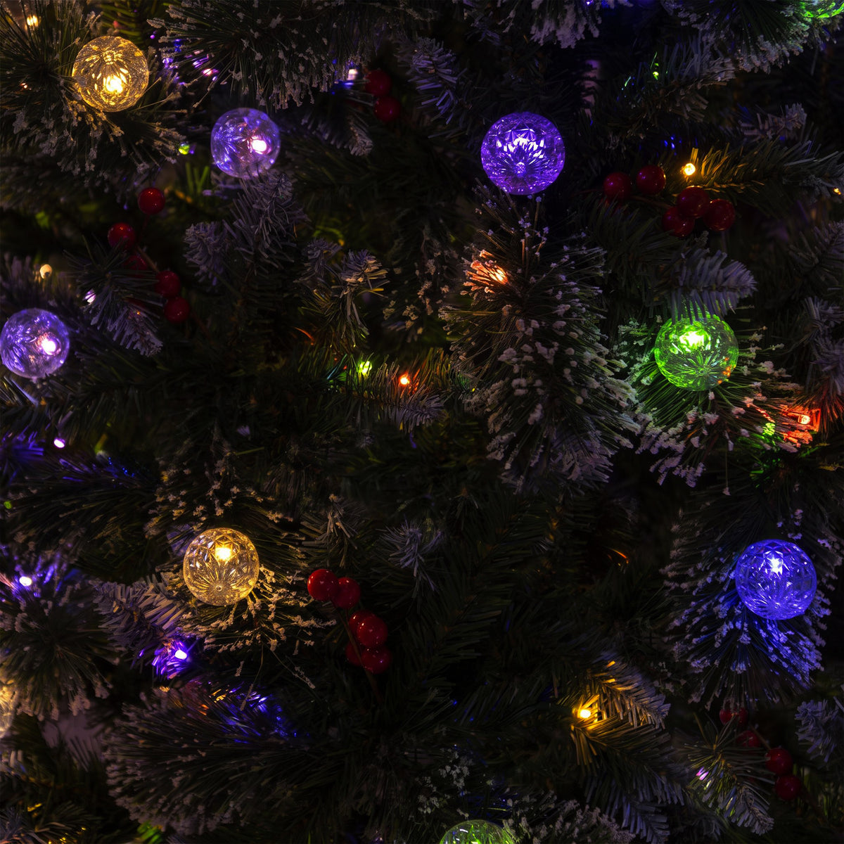 Beaumont Artificial Pre-Lit Frosty PVC Mixed Christmas Tree 6.5FT, 7.5FT