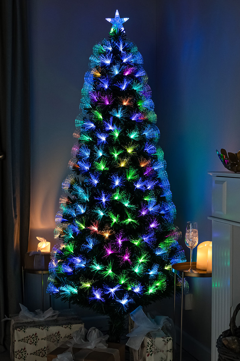 Colorful Fibre Tree Christmas Trees Fibre Optic Fern Christmas Green Fibre Optic Tree