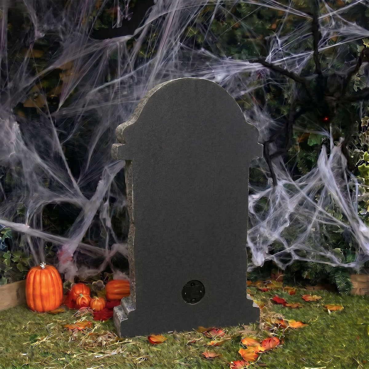 Halloween 3ft Gravestone Ornament with Multicoloured LED Lights