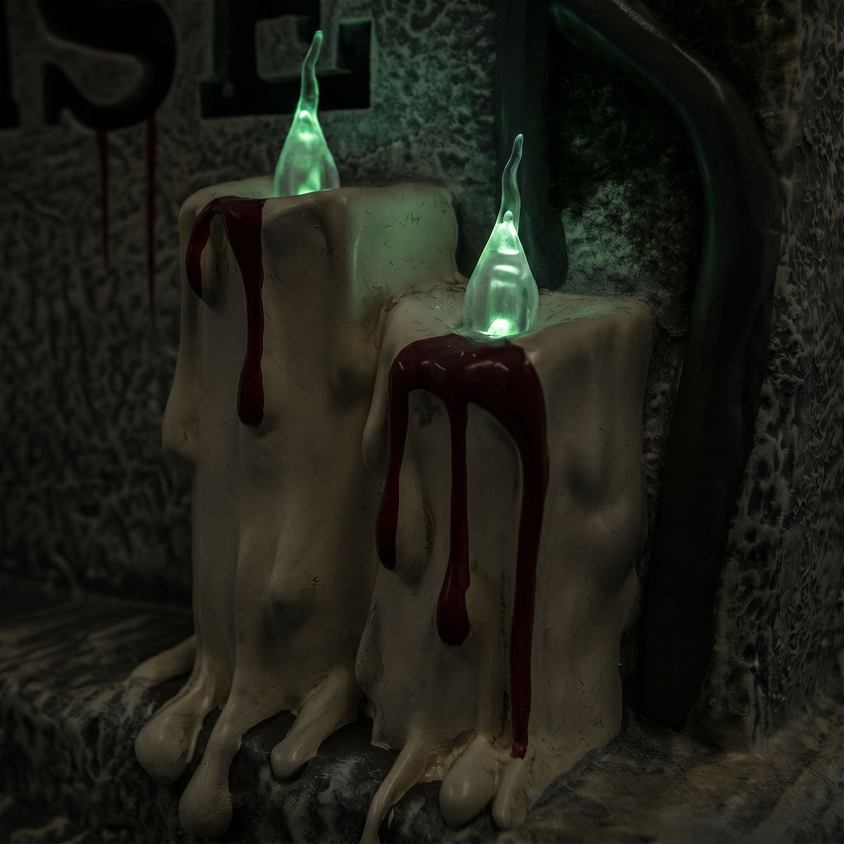 Halloween 3ft Gravestone Ornament with Multicoloured LED Lights