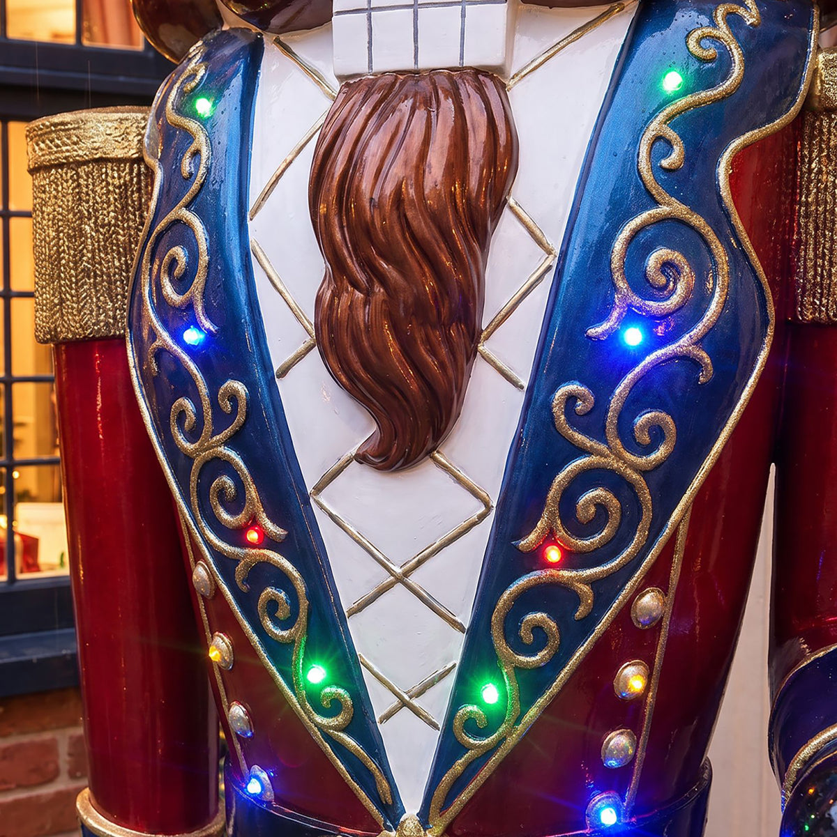 7.5ft Traditional Christmas Giant Nutcracker Soldier with LED Lights