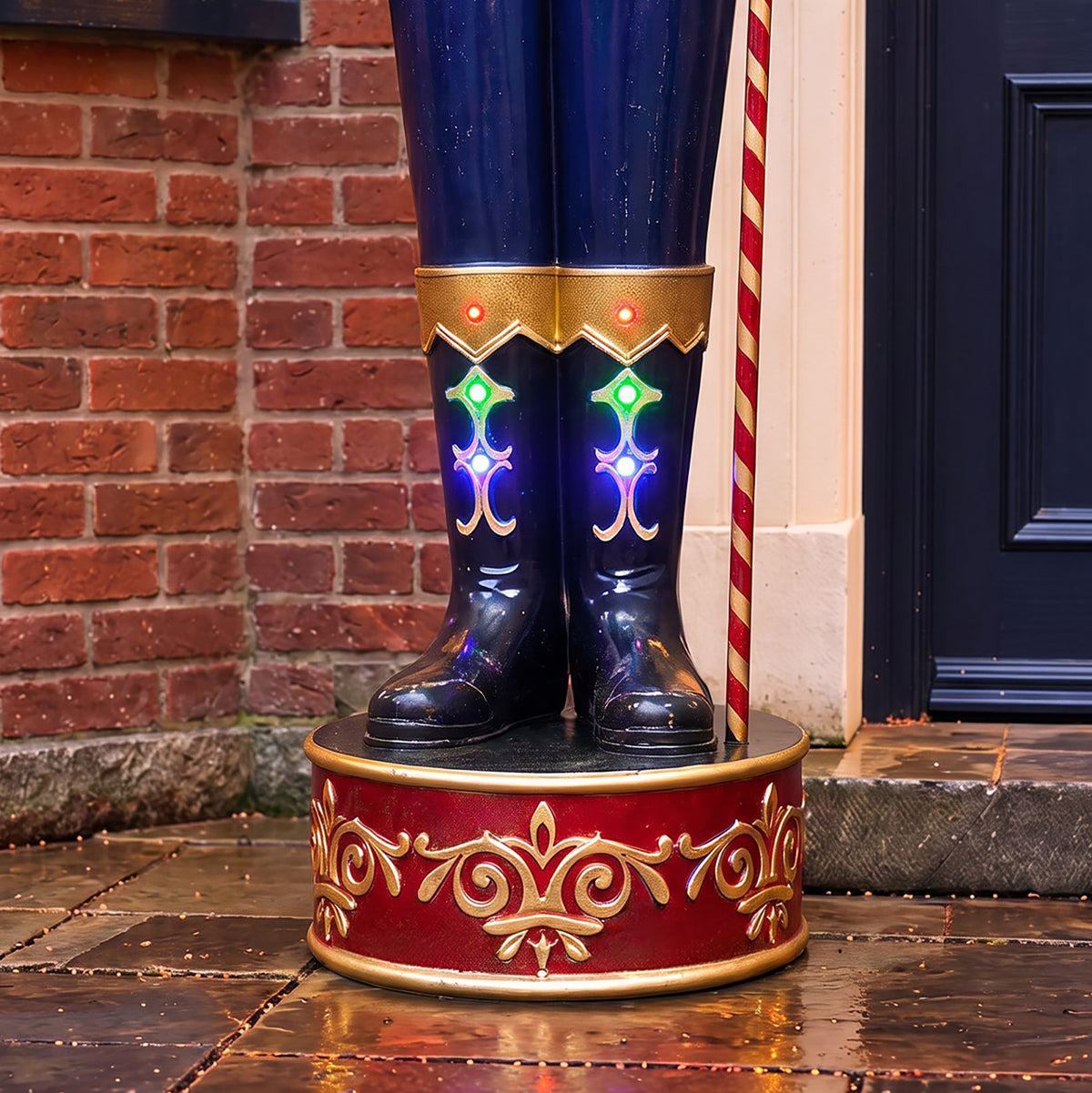 7.5ft Traditional Christmas Giant Nutcracker Soldier with LED Lights