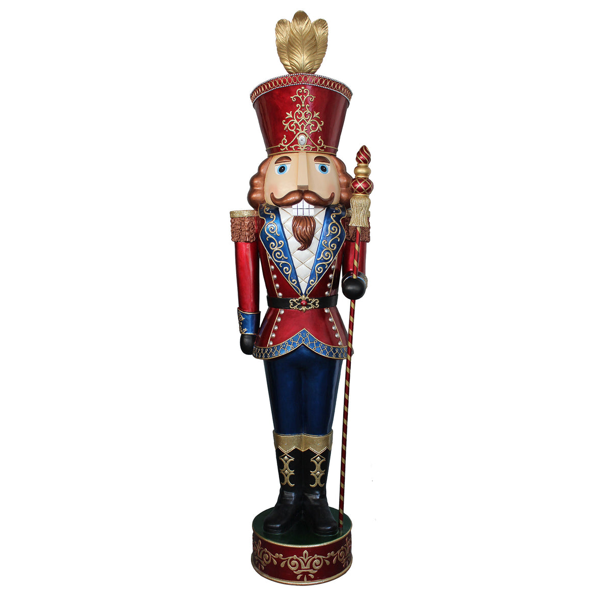 7.5ft Traditional Christmas Giant Nutcracker Soldier with LED Lights