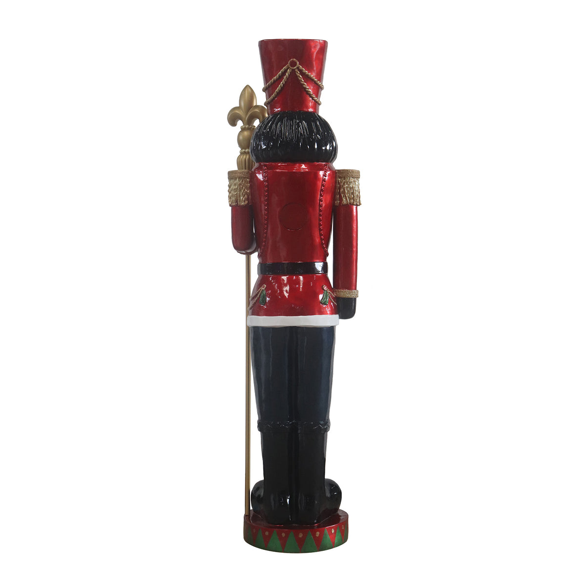 6.5ft Traditional Christmas Red Nutcracker with Multi LED Lights